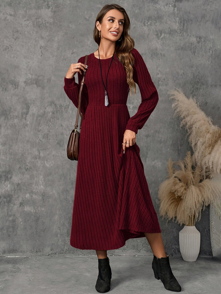 Valencia | Striped Long-Sleeve Maxi Dress