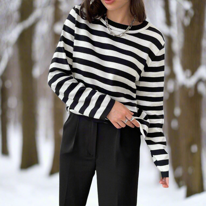 Camilla | Women Spring Long Sleeve Striped Top
