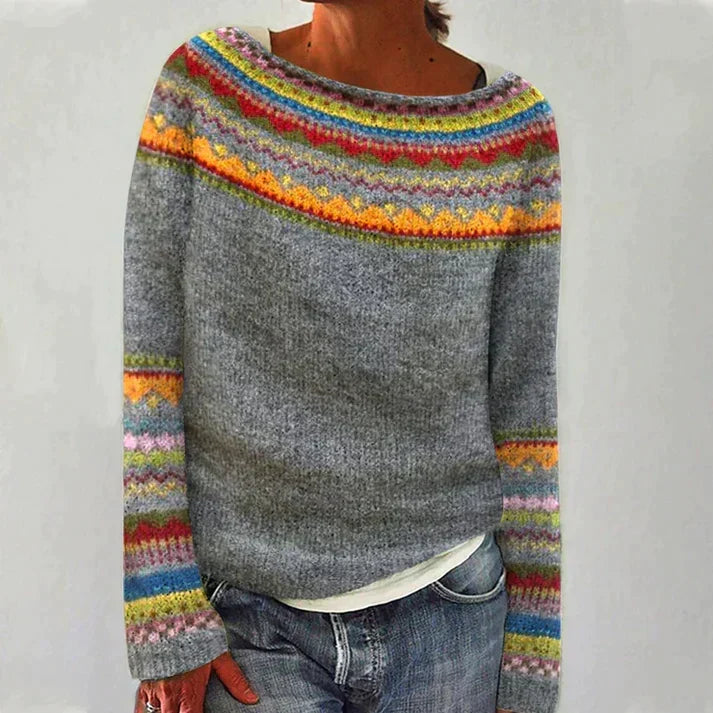 Donla - Ribbed Knit Pullover