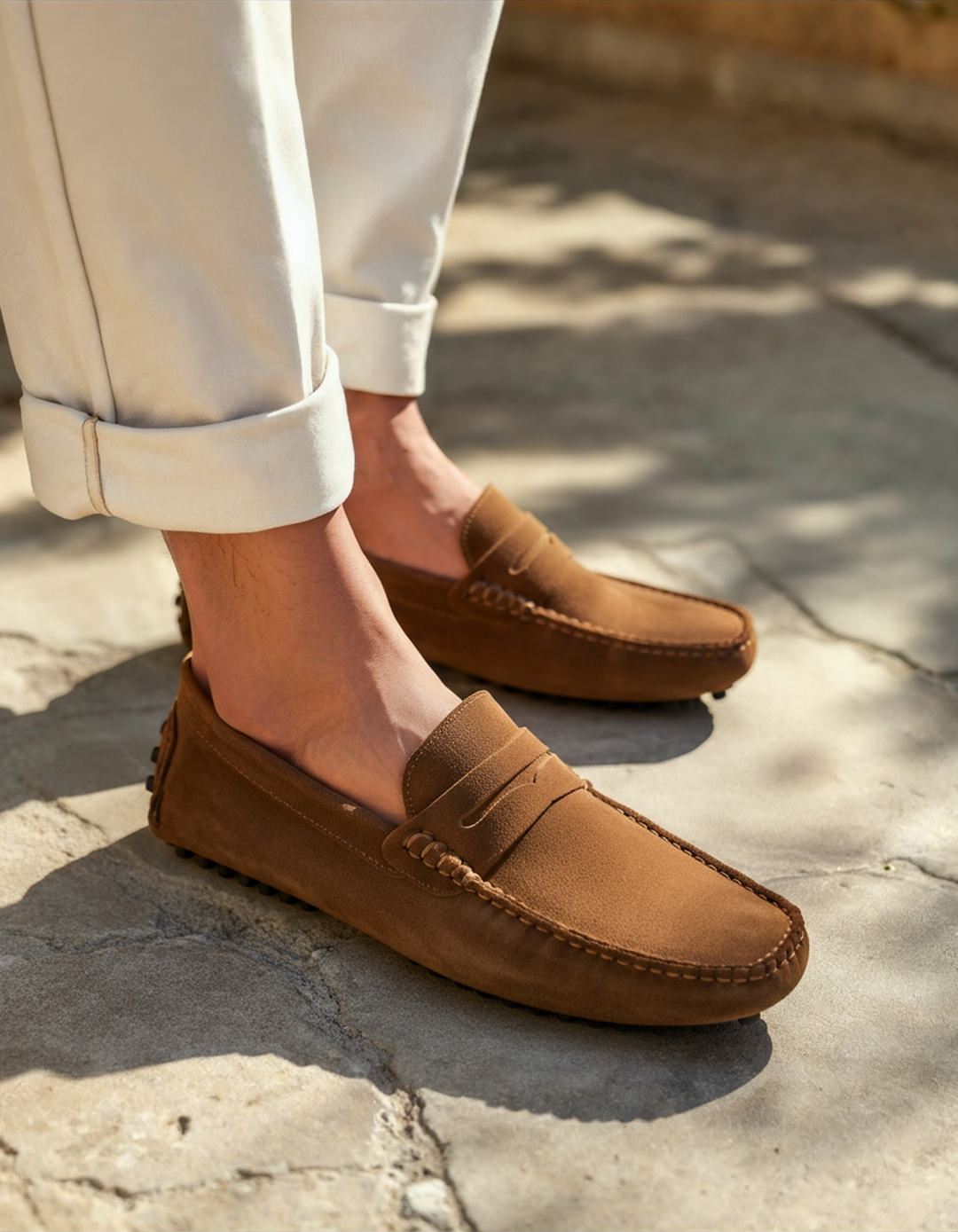 Lorenzo | Men’s Suede-Look Slip-On Loafers