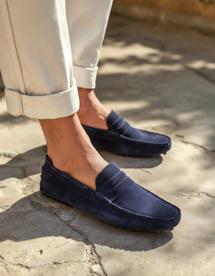 Lorenzo | Men’s Suede-Look Slip-On Loafers