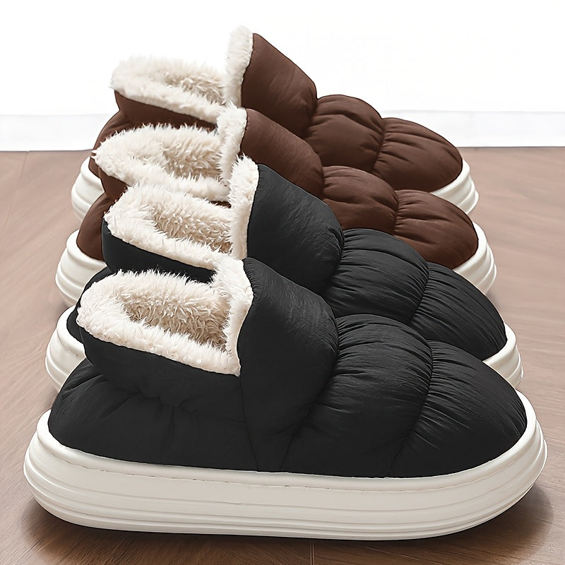 Alaric | Plush Fleece Raised-Sole Slippers