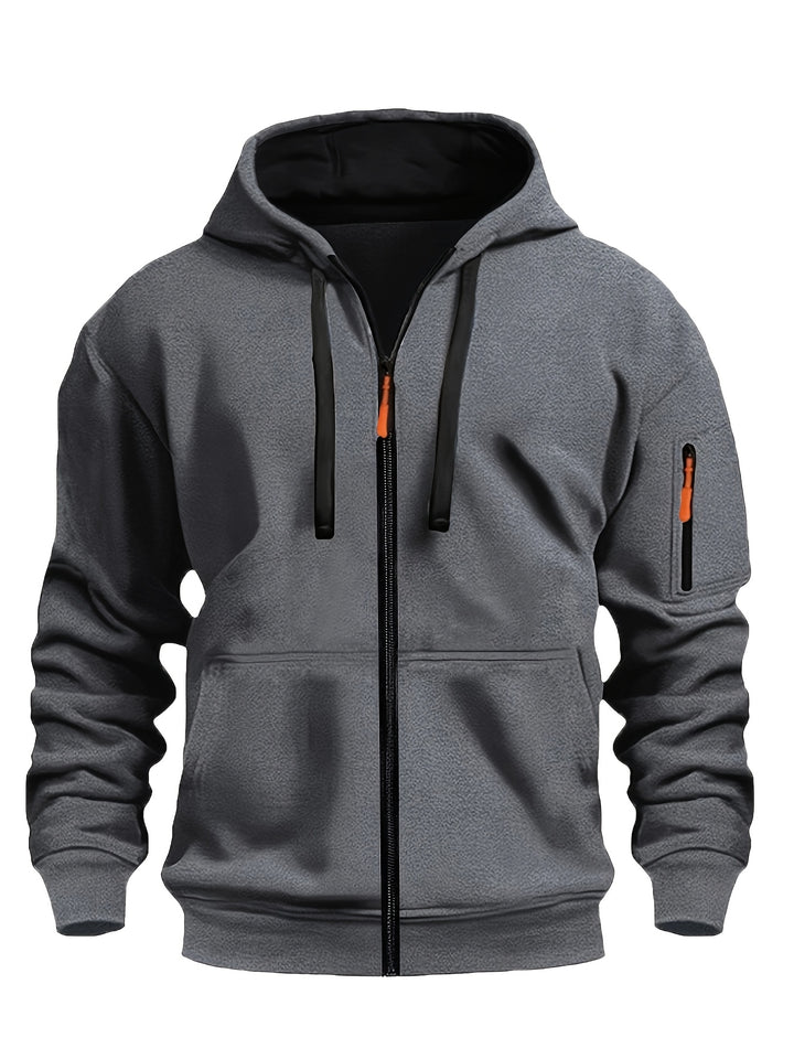 Callum | Men's Hooded Zip-Up Jacket