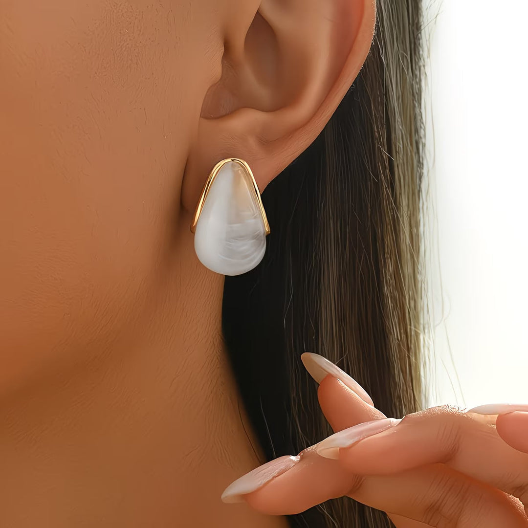 Evelina | Women's Pearl Teardrop Earrings