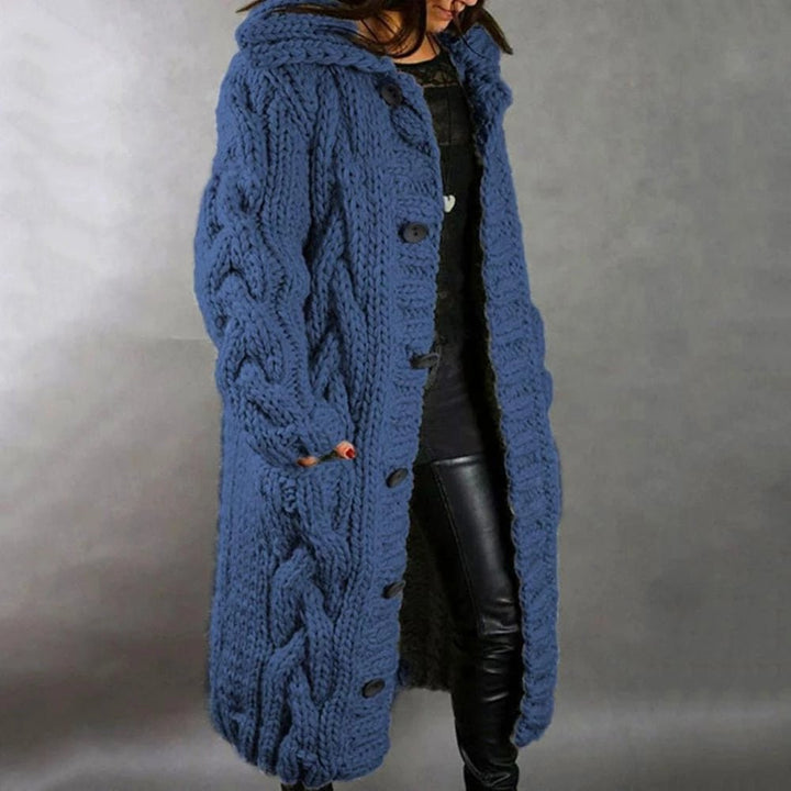 Juliana | Women’s Oversized Cable Knit Button Cardigan