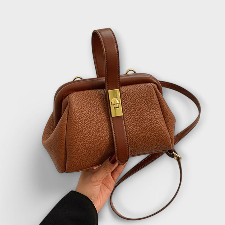 Dorsa | Women's Mini Top Handle Turn Lock Crossbody Bag