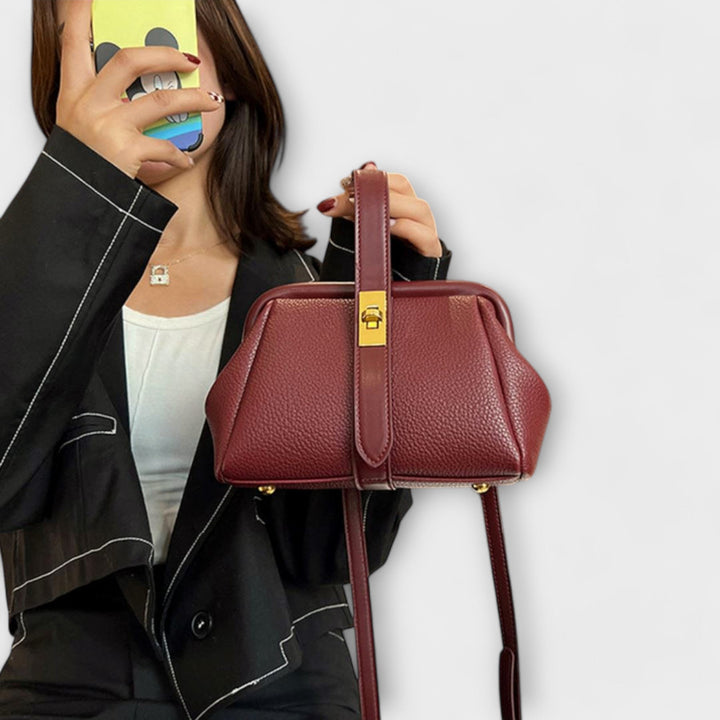 Dorsa | Women's Mini Top Handle Turn Lock Crossbody Bag