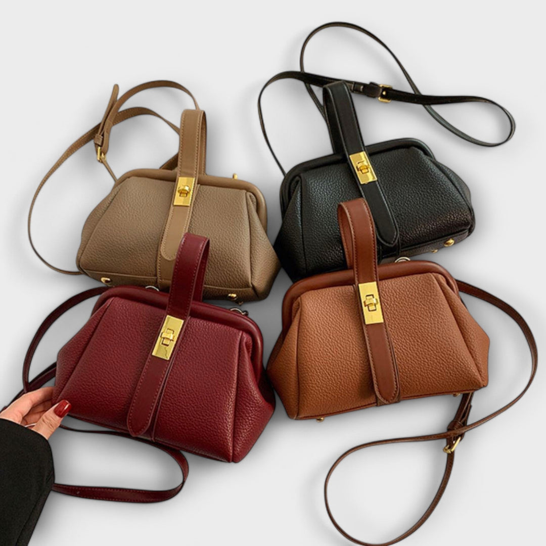 Dorsa | Women's Mini Top Handle Turn Lock Crossbody Bag