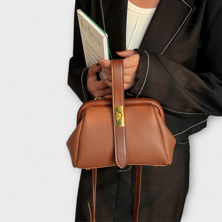 Dorsa | Women's Mini Top Handle Turn Lock Crossbody Bag