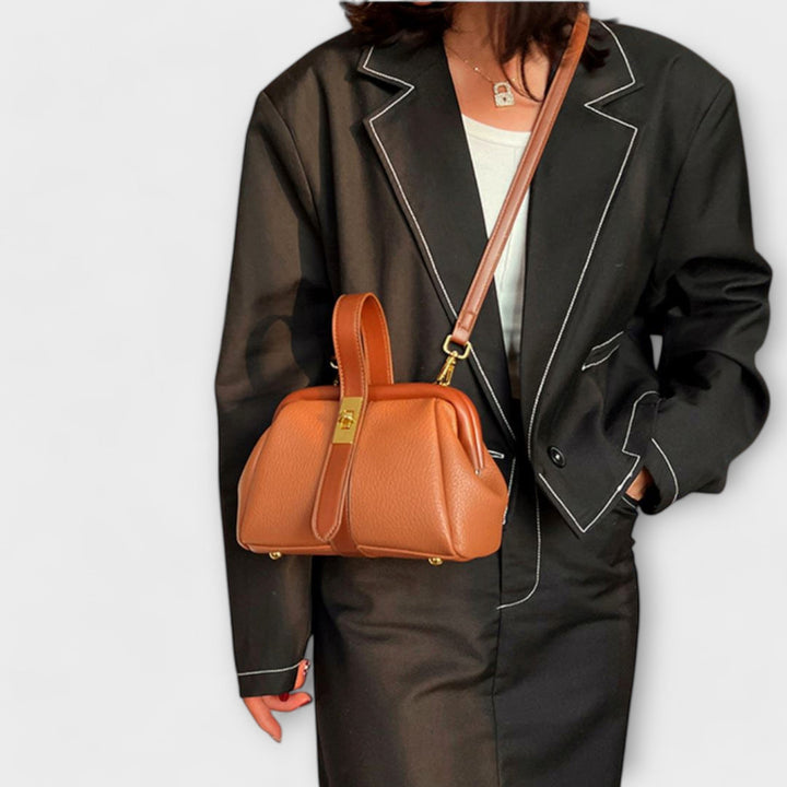 Dorsa | Women's Mini Top Handle Turn Lock Crossbody Bag