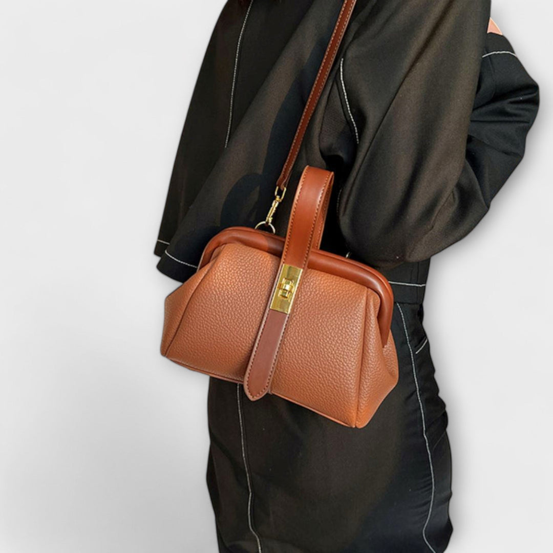 Dorsa | Women's Mini Top Handle Turn Lock Crossbody Bag