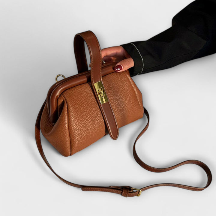 Dorsa | Women's Mini Top Handle Turn Lock Crossbody Bag