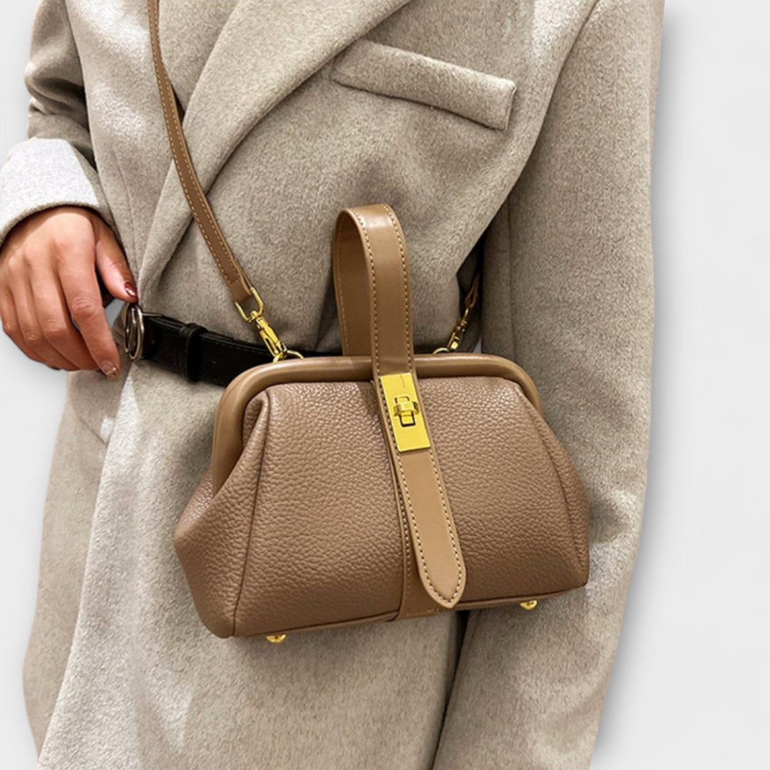 Dorsa | Women's Mini Top Handle Turn Lock Crossbody Bag
