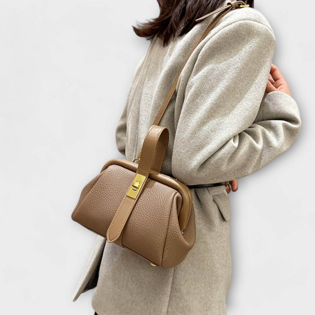 Dorsa | Women's Mini Top Handle Turn Lock Crossbody Bag