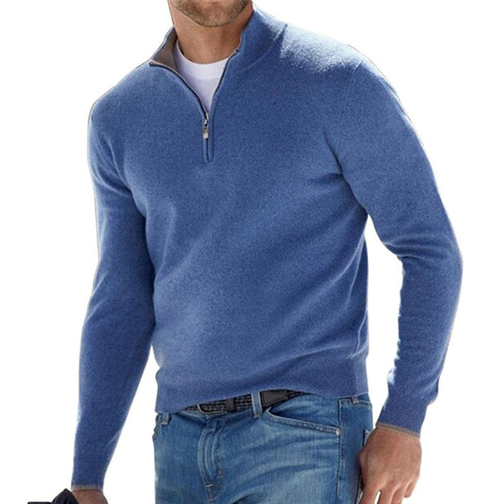Dominic | Men's Regular Fit Half Zip Knit Jumper
