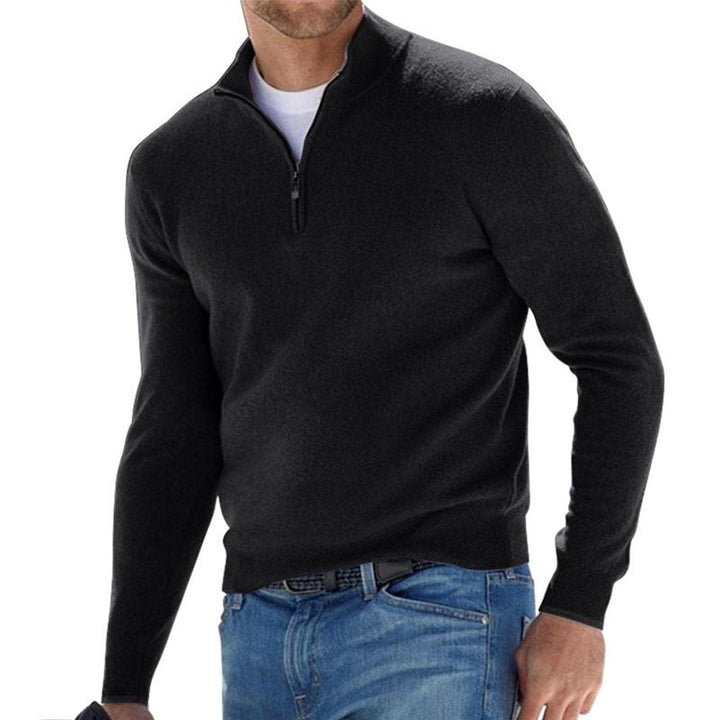Dominic | Men's Regular Fit Half Zip Knit Jumper