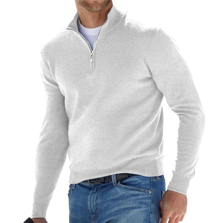 Dominic | Men's Regular Fit Half Zip Knit Jumper