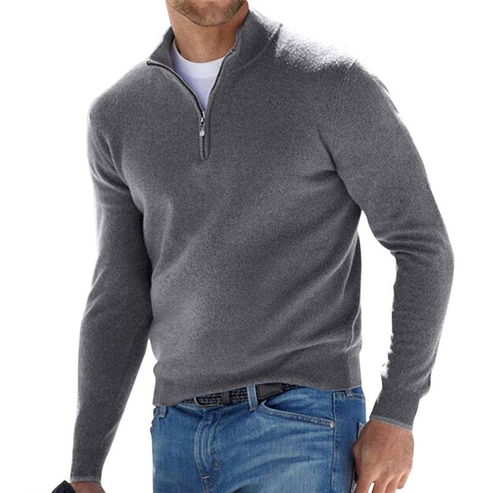 Dominic | Men's Regular Fit Half Zip Knit Jumper