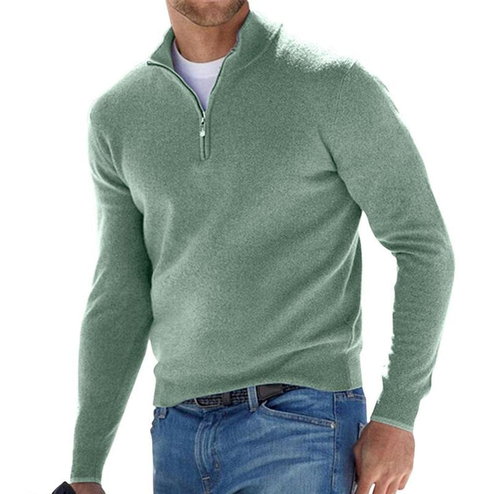 Dominic | Men's Regular Fit Half Zip Knit Jumper