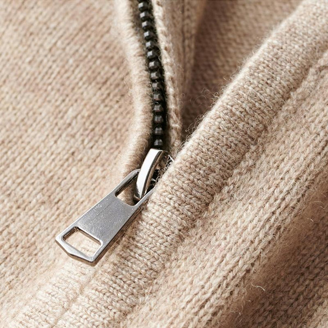 Dominic | Men's Regular Fit Half Zip Knit Jumper
