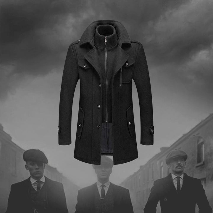 Lucas | Men's Slim Fit Winter Coat with Inner Knitted Collar
