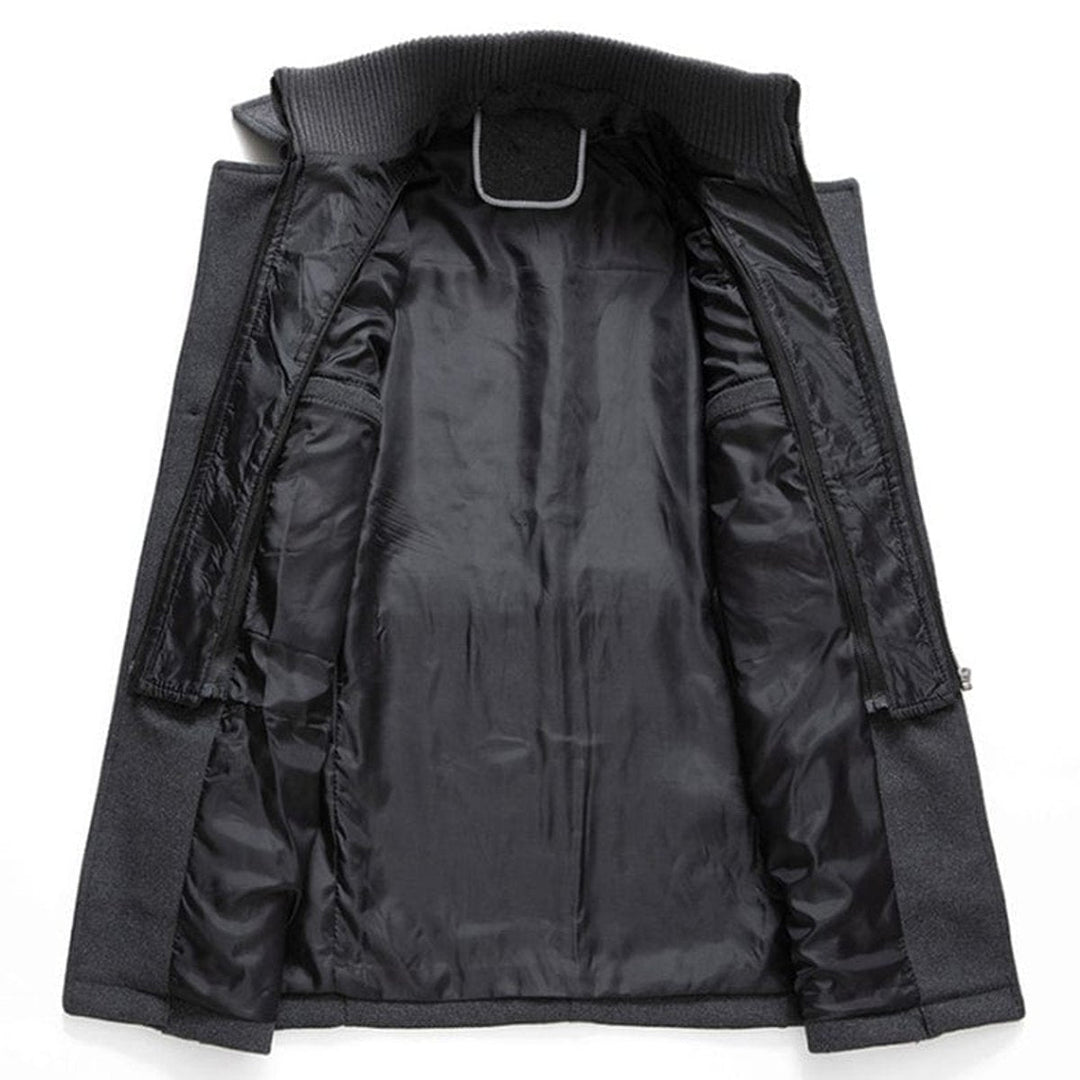 Lucas | Men's Slim Fit Winter Coat with Inner Knitted Collar