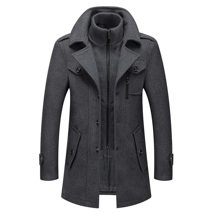 Lucas | Men's Slim Fit Winter Coat with Inner Knitted Collar