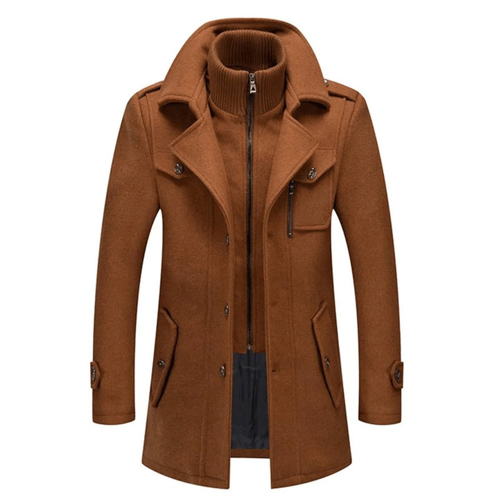 Lucas | Men's Slim Fit Winter Coat with Inner Knitted Collar