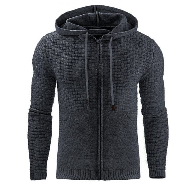 Dorian | Men’s Textured Full-Zip Hoodie