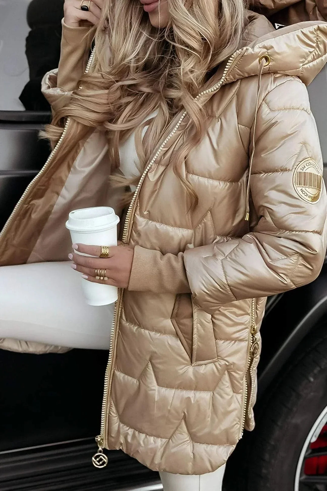 Elowen | Hooded Padded Longline Coat