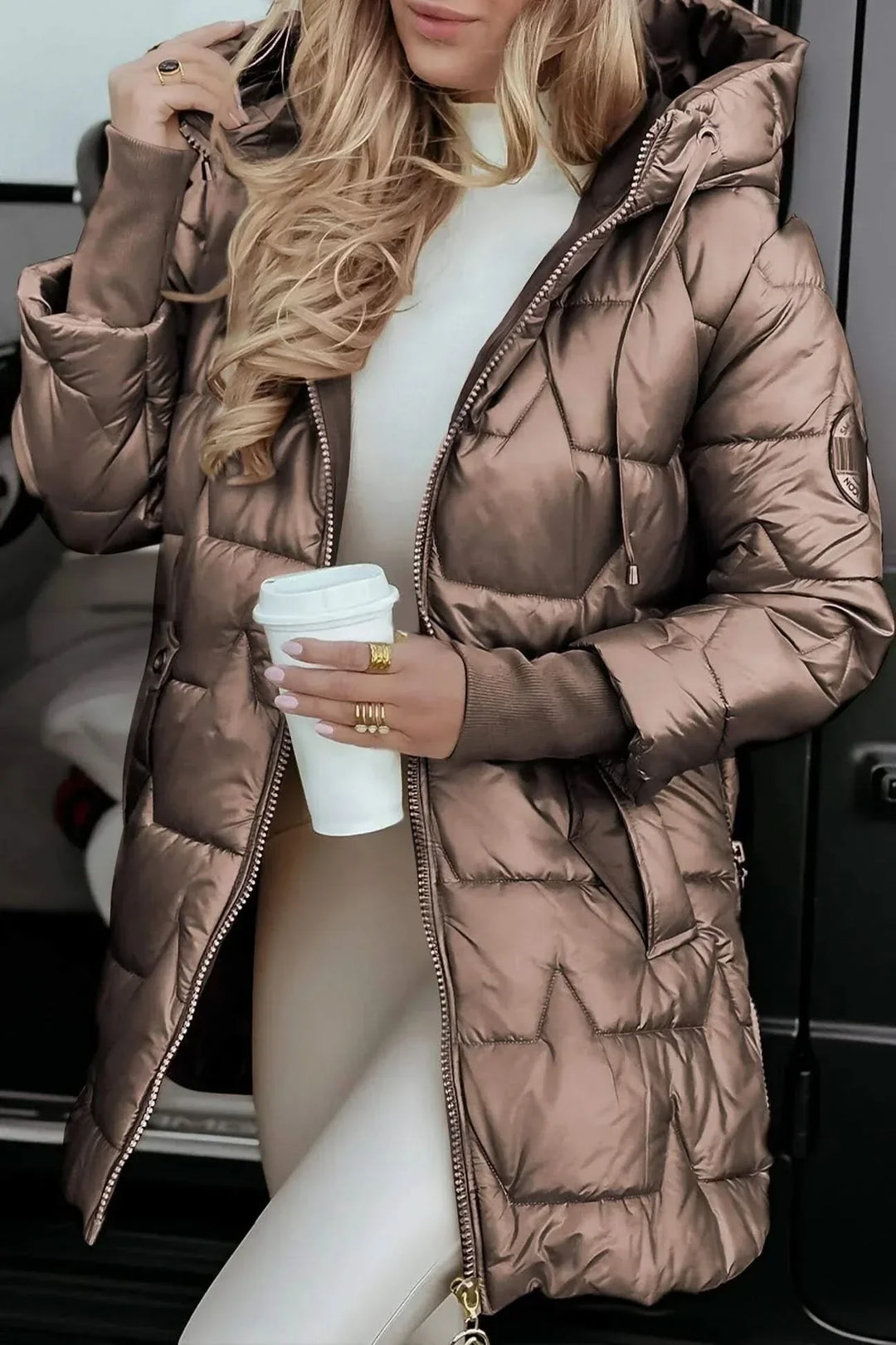 Elowen | Hooded Padded Longline Coat