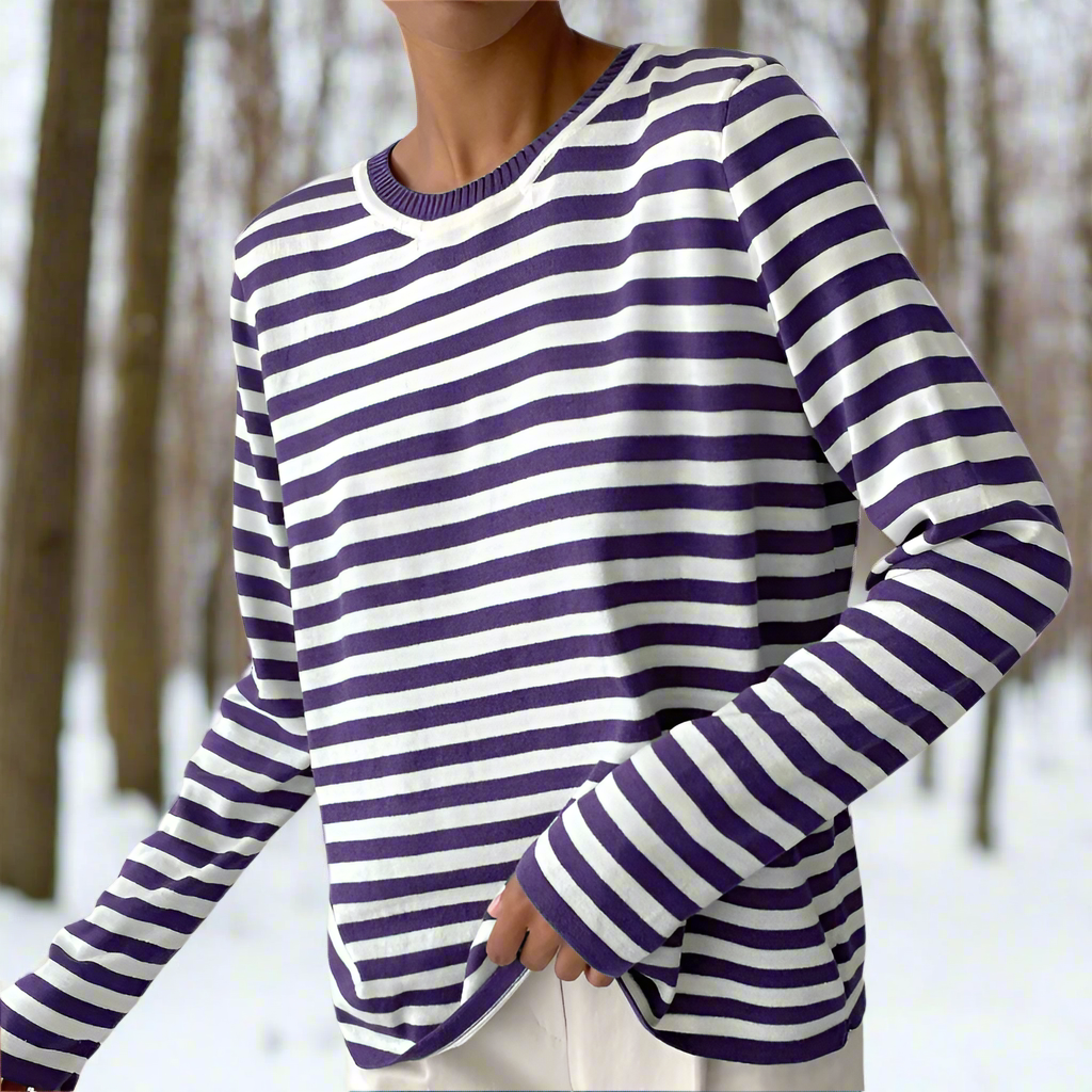 Camilla | Women Spring Long Sleeve Striped Top