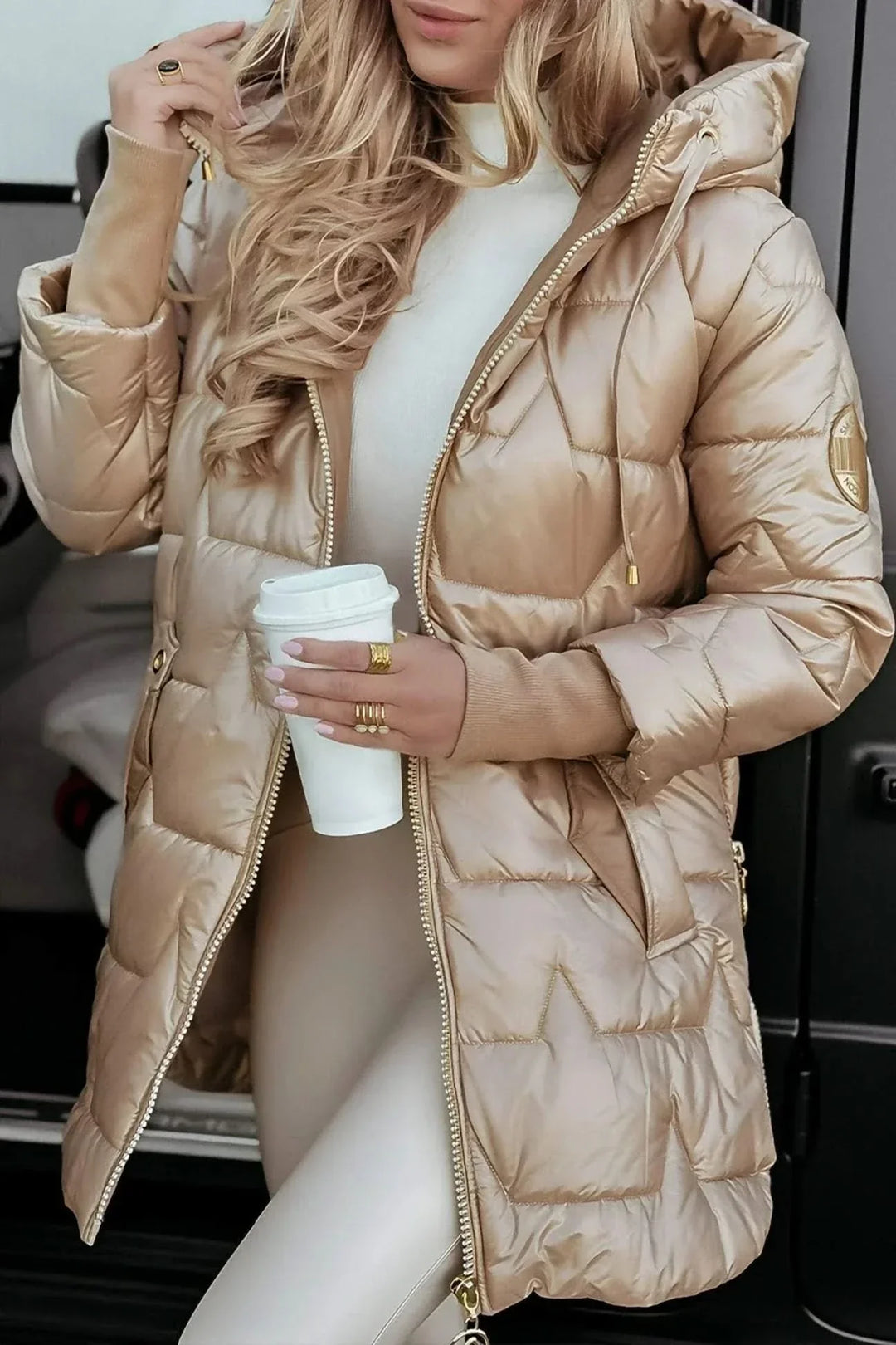 Elowen | Hooded Padded Longline Coat
