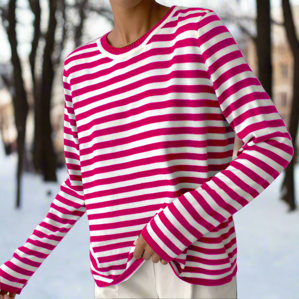Camilla | Women Spring Long Sleeve Striped Top