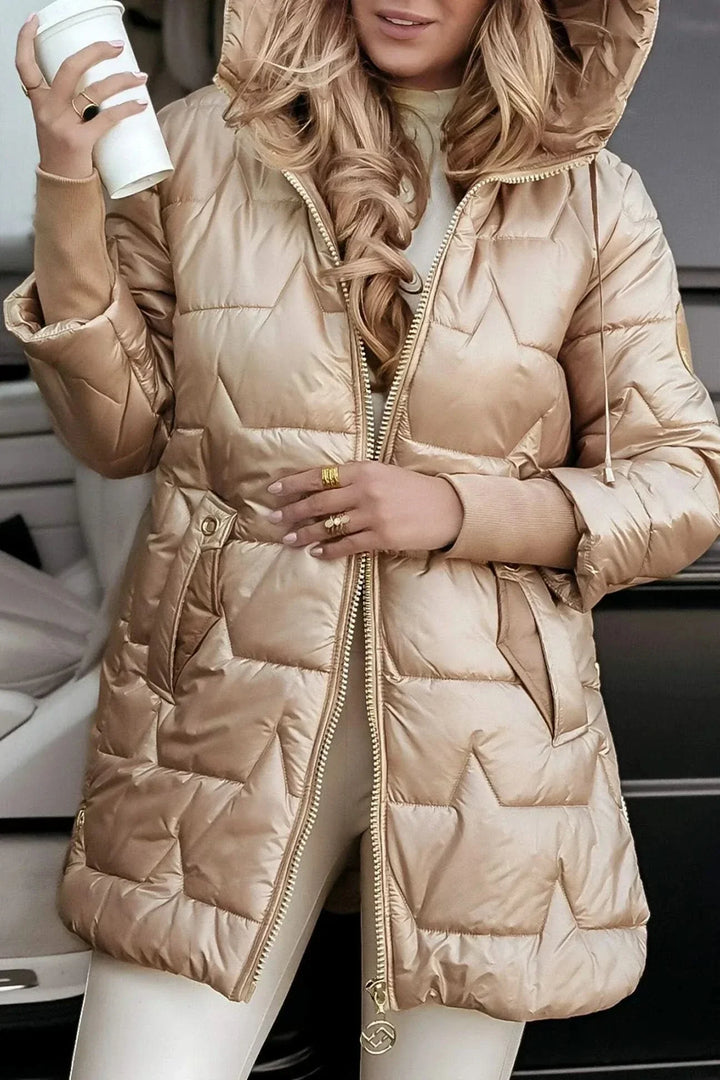 Elowen | Hooded Padded Longline Coat