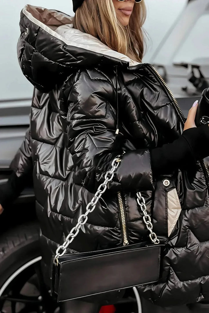 Elowen | Hooded Padded Longline Coat