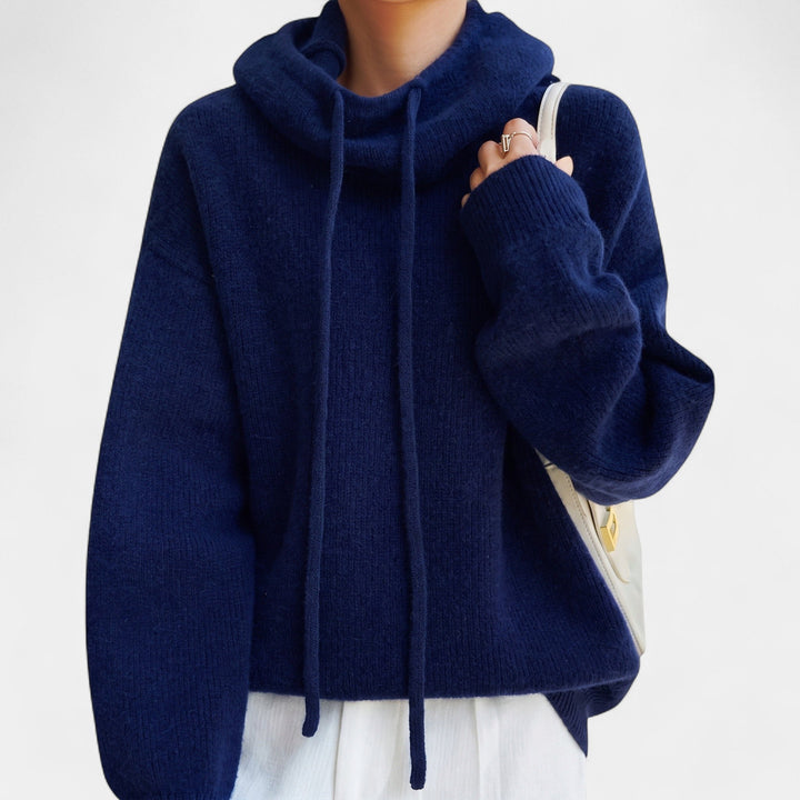 Charlotte | Oversized Hooded Roll Neck Jumper
