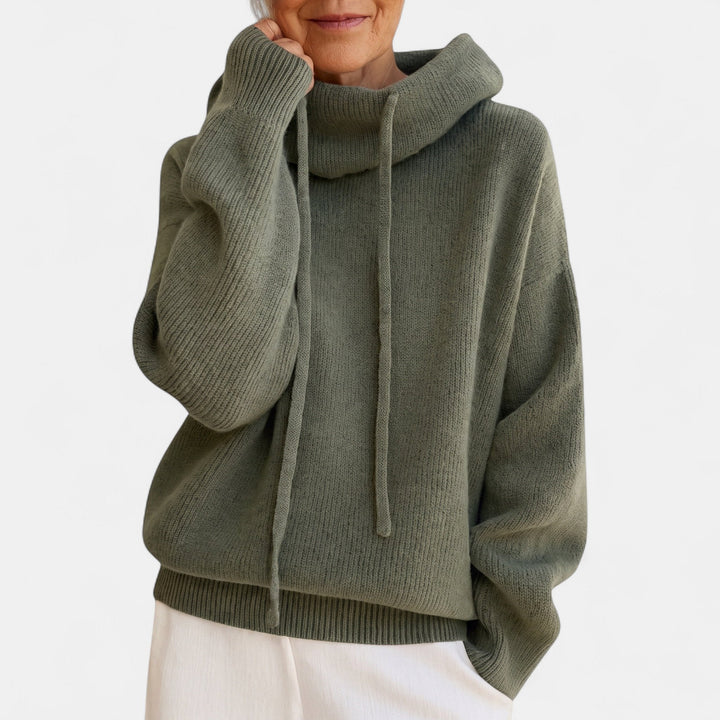 Charlotte | Oversized Hooded Roll Neck Jumper