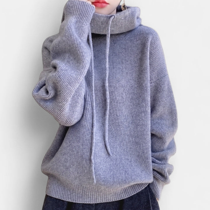 Charlotte | Oversized Hooded Roll Neck Jumper