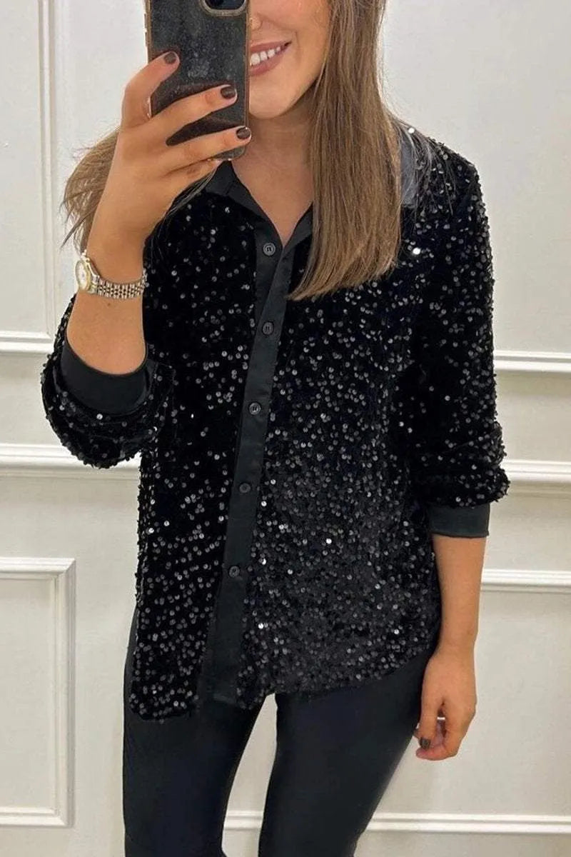 CIARA - Shimmer Sequin Shirt