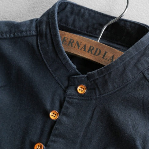Renzo | Japanese-Inspired Stand Collar Shirt