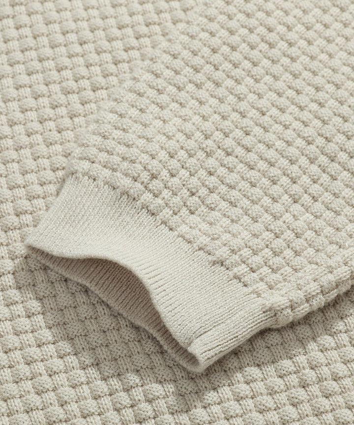Alaric | Men’s Textured Long-Sleeve Polo Shirt
