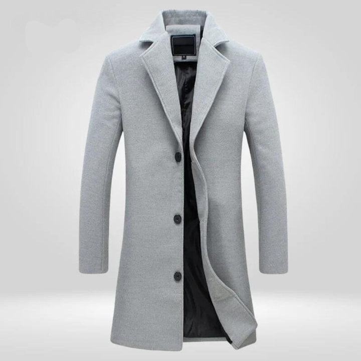 Eddy | Men's Wool Coat Single-Breasted Long Overcoat
