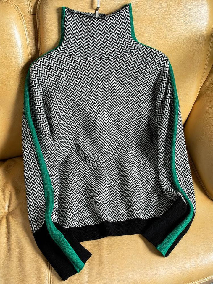 Odessa | Chevron Knit Pullover