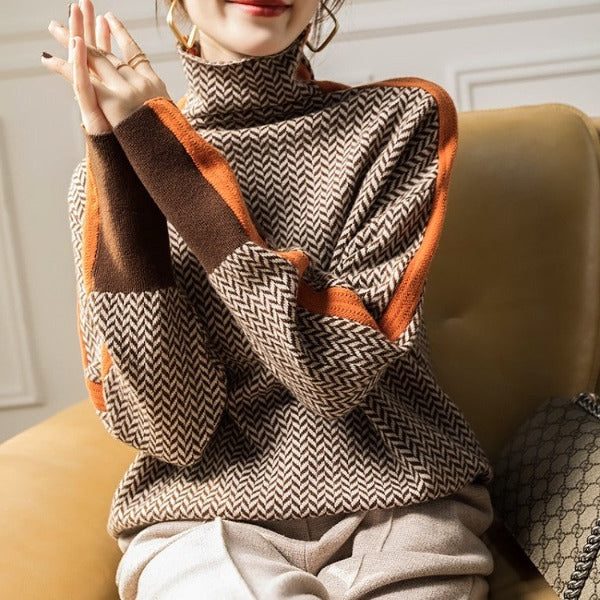 Odessa | Chevron Knit Pullover