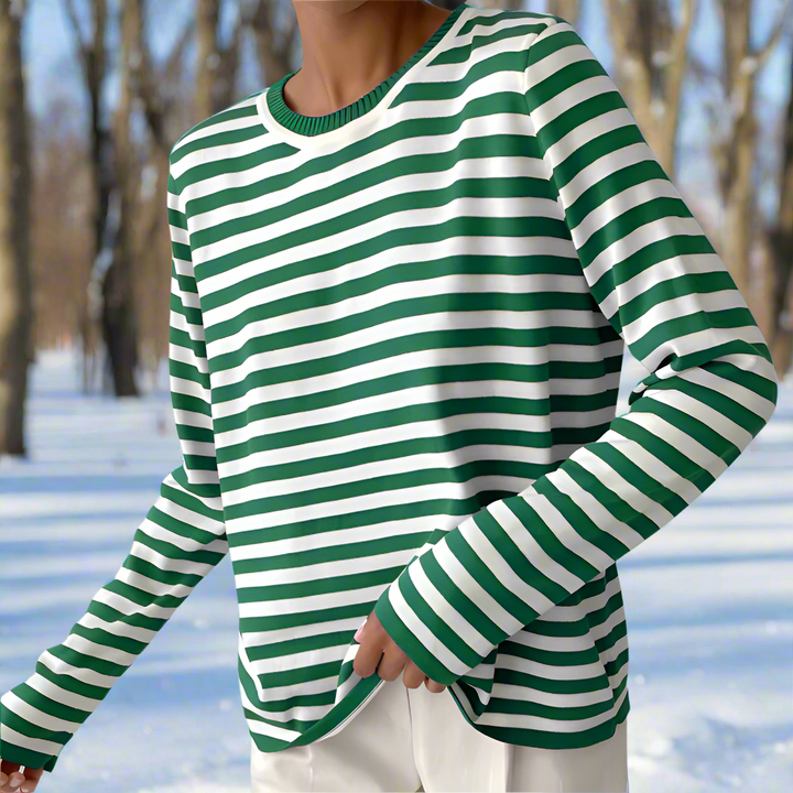Camilla | Women Spring Long Sleeve Striped Top