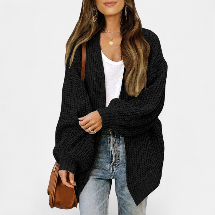 Helena | Oversized Longline Open-Front Cardigan