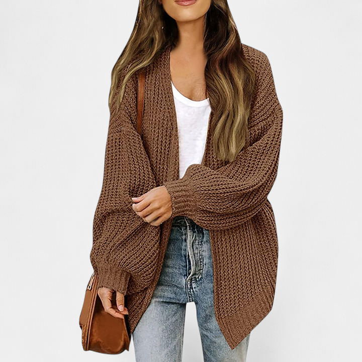 Helena | Oversized Longline Open-Front Cardigan