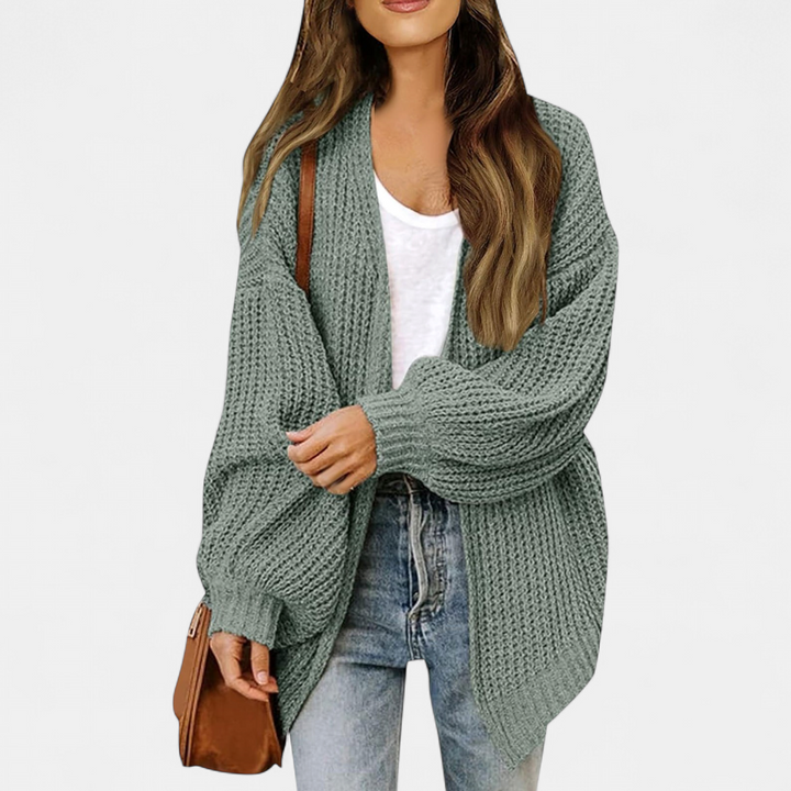 Helena | Oversized Longline Open-Front Cardigan