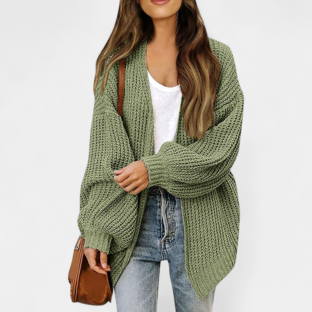 Helena | Oversized Longline Open-Front Cardigan